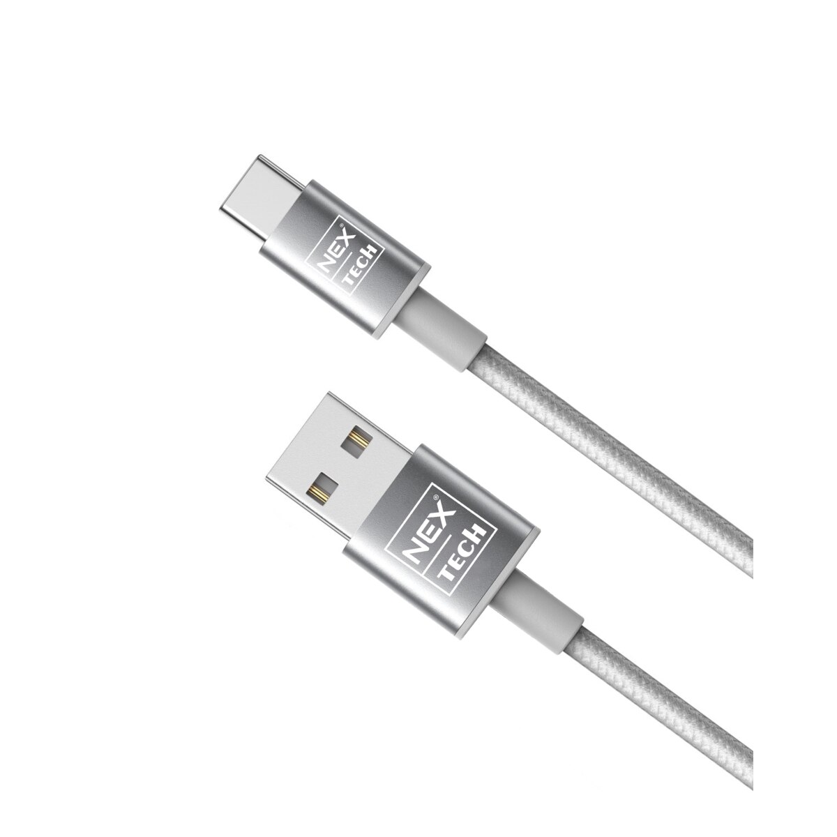 Cablu de date / incarcare NEX Tech Type C PREMIUM 0.5m Transfer date Incarcare Sincronizare Flexibil Compatibilitate Universala Gri