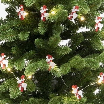 Instalatie interior 20 microLED-uri, Home, decor reni, 1.9 m, prindere clema, baterii Instalatie interior 20 microLED-uri, Home, decor reni, 1.9 m, prindere clema, baterii