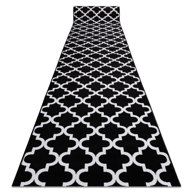 Traversa DYWANY ŁUSZCZÓW bcf anna 2956 negru marocani , latime 80 cm