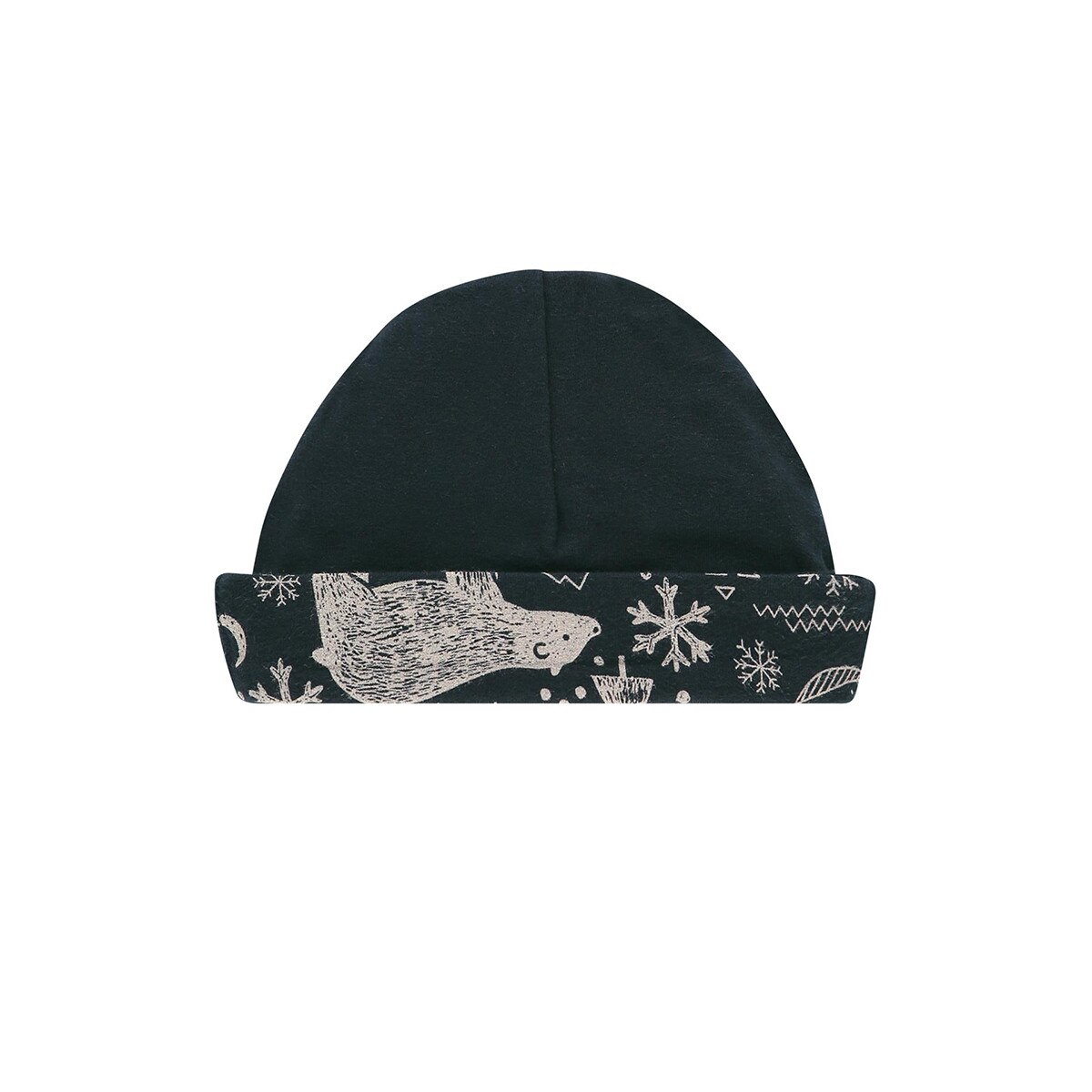 Caciula bebe, Noppies, reversivila, Ada, neagra, 0-3 luni