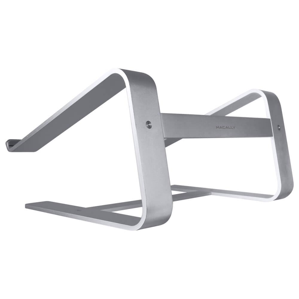 Suport portabil pentru MacBook si laptopuri, Macally Aluminium, gri inchis