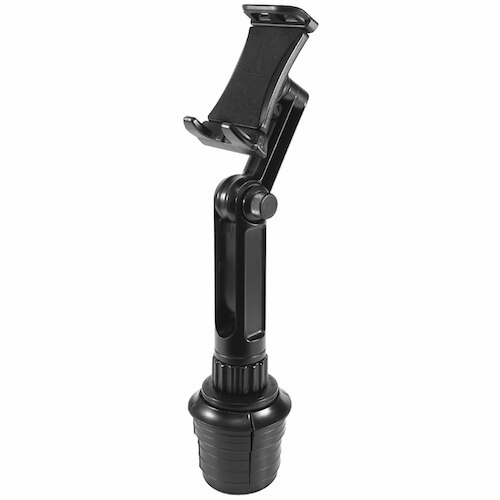 Suport auto pentru telefoane mobile si tablete cu dimensiuni de la 96 mm la 203 mm, Macally mCup Pro, (negru)