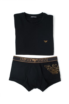 emporio armani underwear set de tricou si boxeri negruauriu imagen 2_2_
0