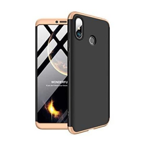 Husa Huawei P20 Lite - iberry Full Cover Negru/Auriu