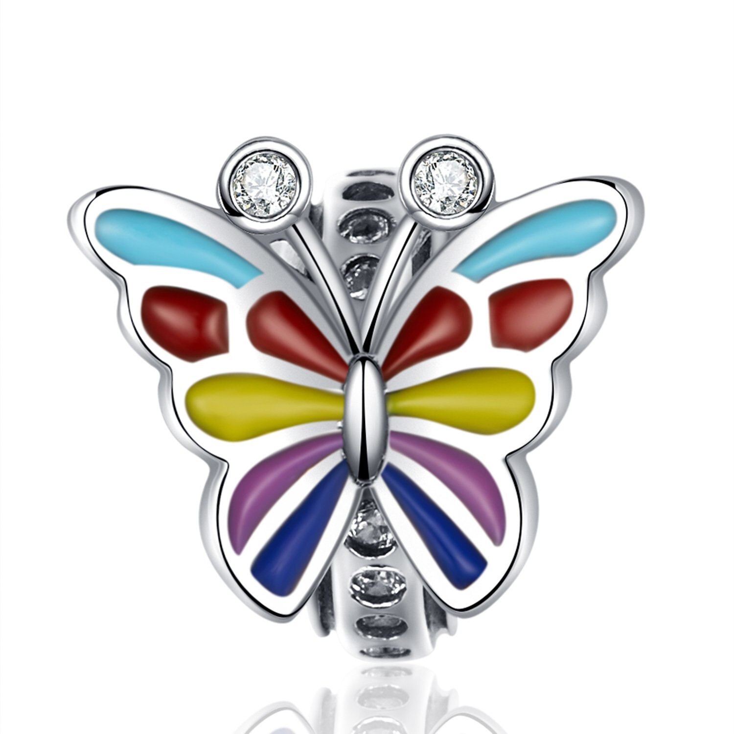 Talisman din argint Dancing butterfly