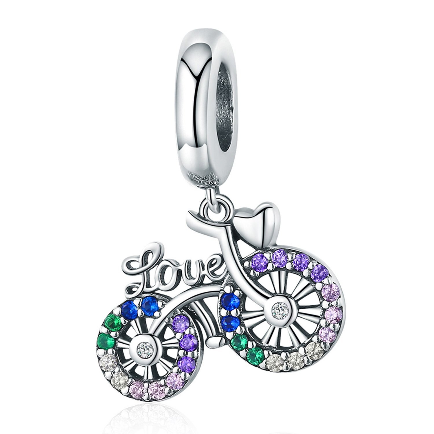 Talisman din argint Love My bike