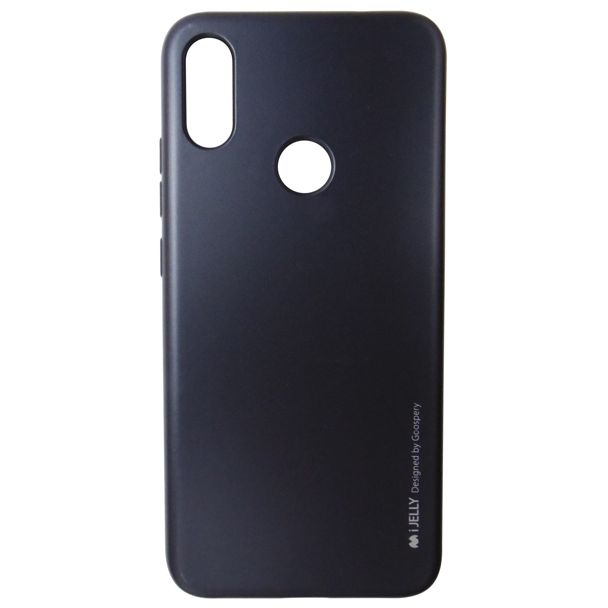 Husa silicon Mercury Goospery i-Jelly negru metalic pentru Xiaomi Redmi Note 7
