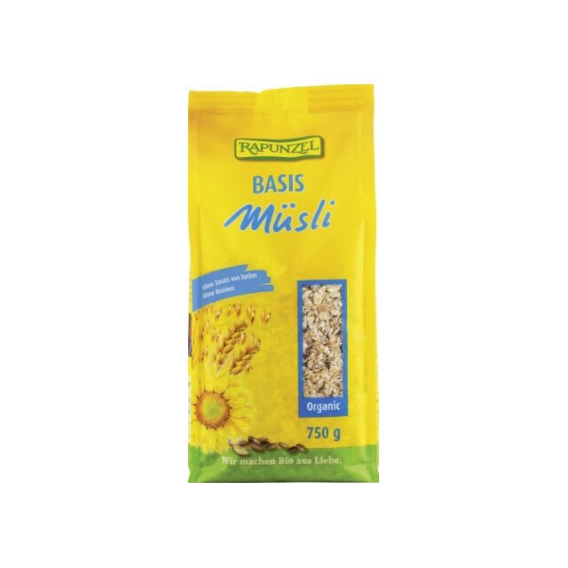 Musli de baza Bio Rapunzel 750 g