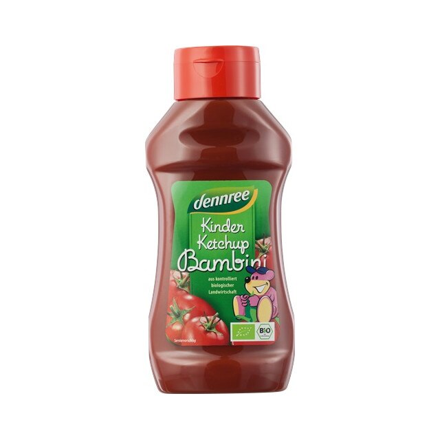 Ketchup pentru copii indulcit cu nectar de agave Bio Dennree 500 ml