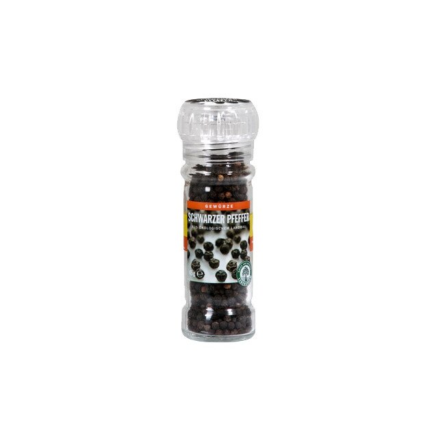 Piper negru in rasnita de sticla Bio Lebensbaum 45 g