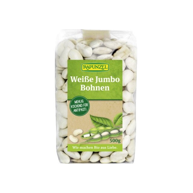 Fasole alba Jumbo Bio Rapunzel 500 g