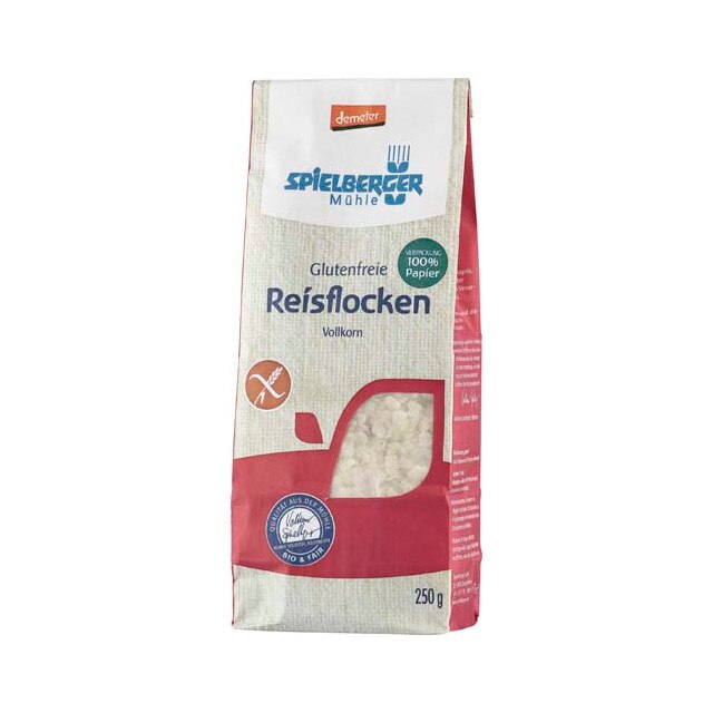 Fulgi de orez Fara Gluten Demeter BIO 250 g