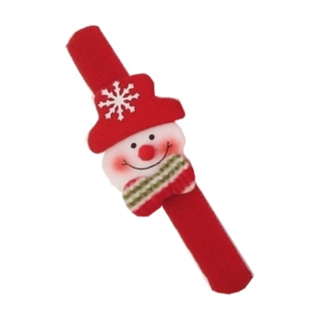 Bratara cu energie pentru copii - Om de Zapada, Alb/Rosu, 21 cm Bratara cu energie pentru copii - Om de Zapada, Alb/Rosu, 21 cm