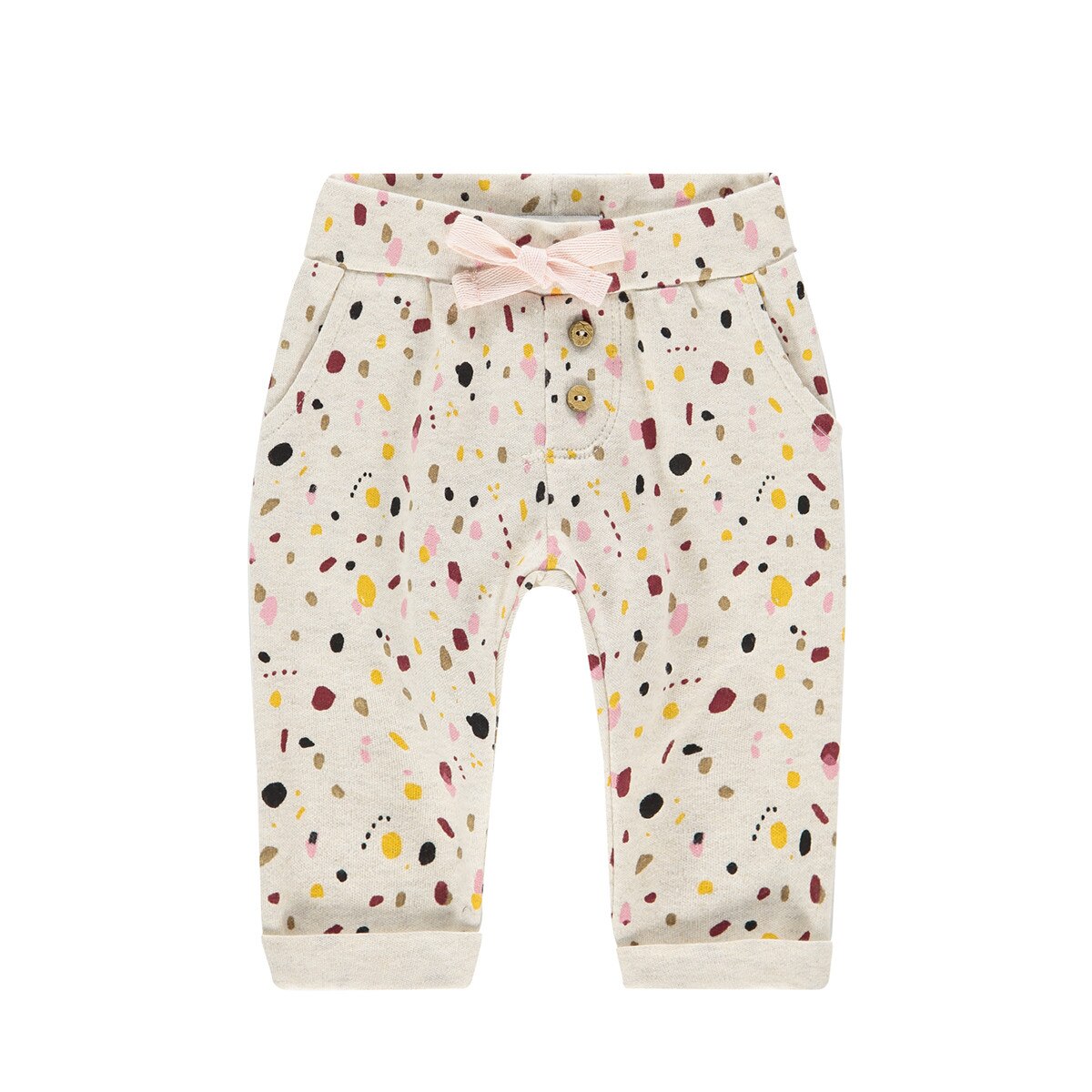 Pantaloni fetite, Noppies, bumbac organic, Cairo, bej, Bej