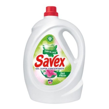 Detergent lichid Savex 2 in 1 Fresh, 80 spalari, 4.4 l Detergent lichid Savex 2 in 1 Fresh, 80 spalari, 4.4 l