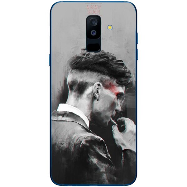 Husa din Silicon, Samsung A6 2018, Peaky Blinders, Smoking Paint , Multicolor