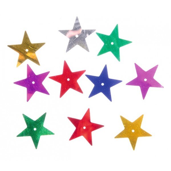 Confeti stelute asortate din folie pentru party si evenimente, Radar SPC.F.STELUTE.ASS, 100 GR