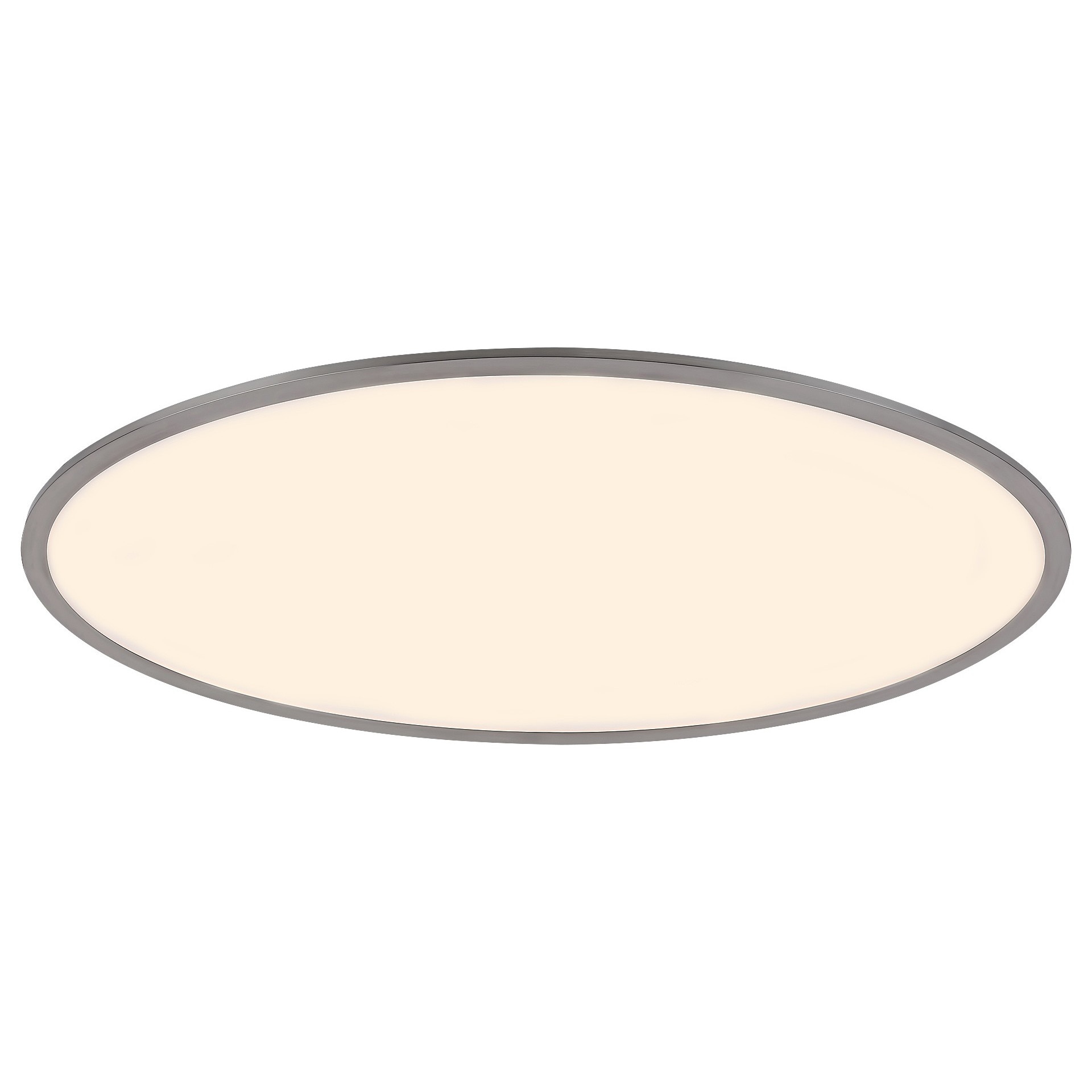 Plafoniera Ovala in 3 trepte cu LED 40W, Satin Crom, 4200LM, 3000K, 600mm/400mm, RB2180