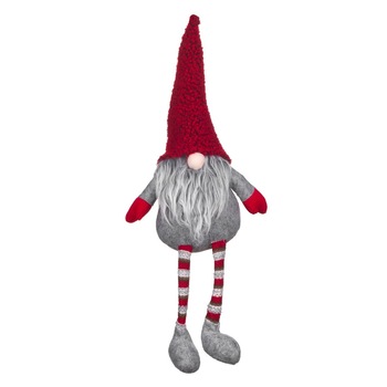 Figurina decorativa, model mos craciun cu picioare lungi, 53 cm, multicolor Figurina decorativa, model mos craciun cu picioare lungi, 53 cm, multicolor