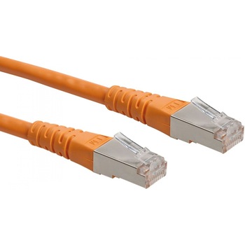 Cablu de retea SFTP cat 6 0.5m Orange, Roline 21.15.1327 Cablu de retea SFTP cat 6 0.5m Orange, Roline 21.15.1327