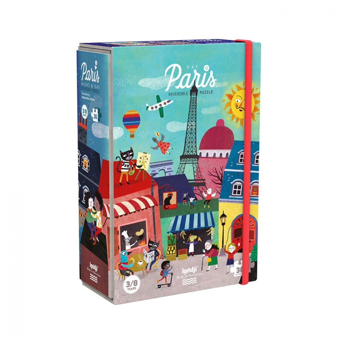 Puzzle reversibil Londji Noapte si zi la Paris 36 piese