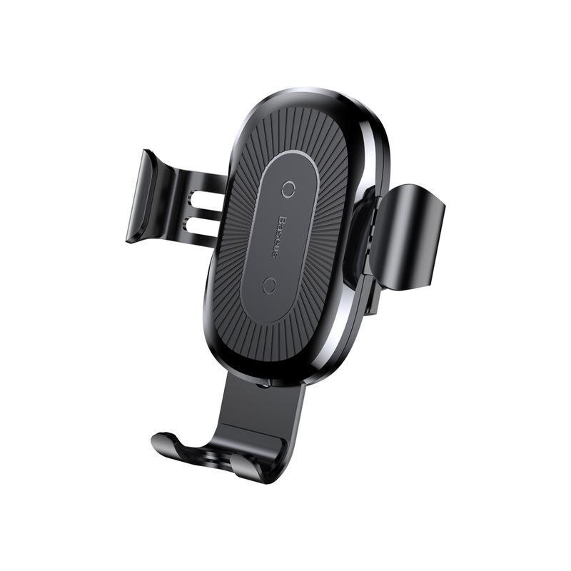 Incarcator Auto Baseus Quick Charge Gravity, Wireless Qi Pentru iPhone 8, iPhone X/xs/xs Max/xr, Samsung S8/s9/s10/s10+ Negru