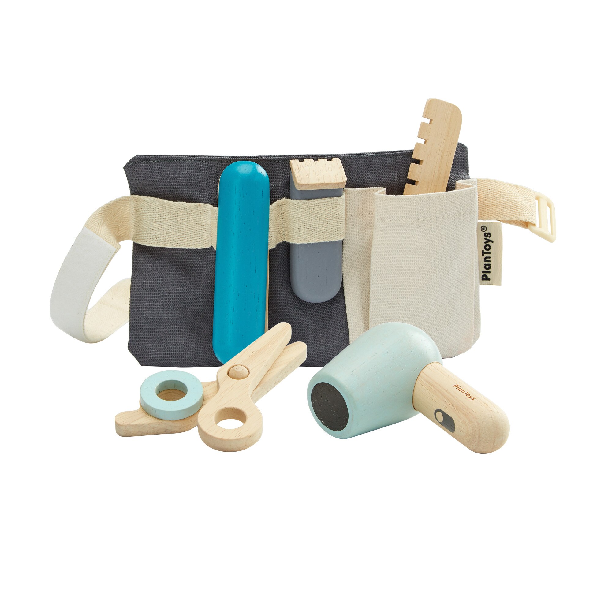 Set joc de rol STILIST Plan Toys, lemn, 6 piese