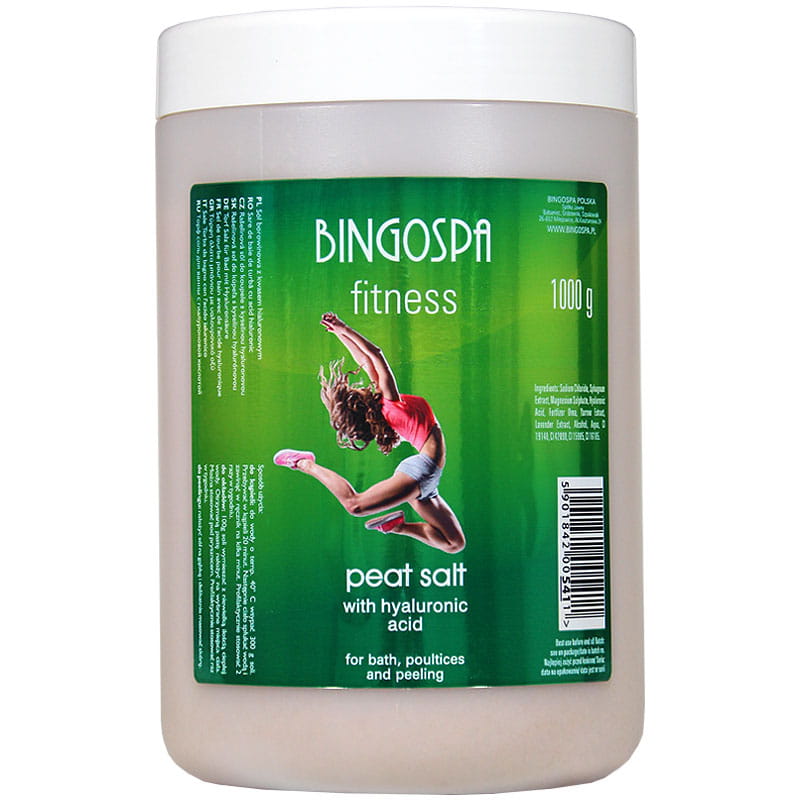 Sare cu namol BingoSpa, Fitness, Acid hialuronic, 1kg