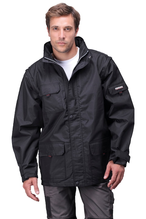 Мъжко яке със свалящи се ръкави, водоустойчиво, марка Pen Duick, черно, Черен