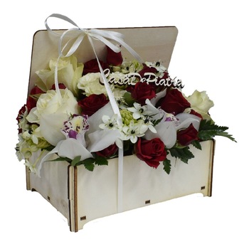 Pachet Cadou cu Flori Vii -  Pachet Cadou cu Flori Vii -