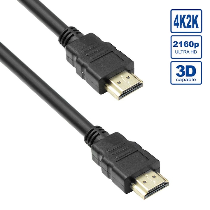 HDMI кабел SKY SAT HIGH SPEED, 1.0 m., Ultra HD, 4K, 3D, Premium, Ethernet, HDMI M - HDMI M