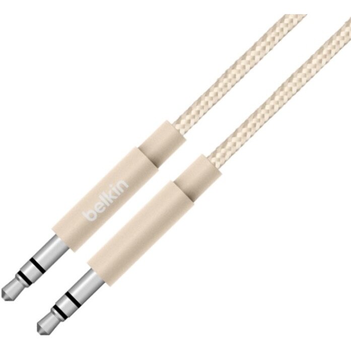 Cablu audio Belkin MIXIT UP Metallic AUX, jack 3.5 mm, 1.2 m, Roz