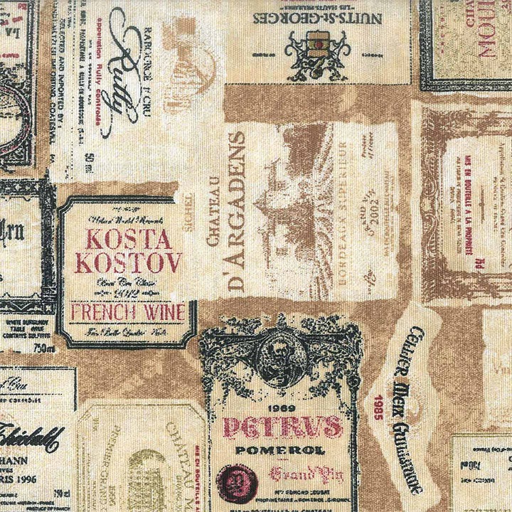 Fata de masa impermeabila, Casa de bumbac, Du vin, 180x140 cm, vintage, bej si maro