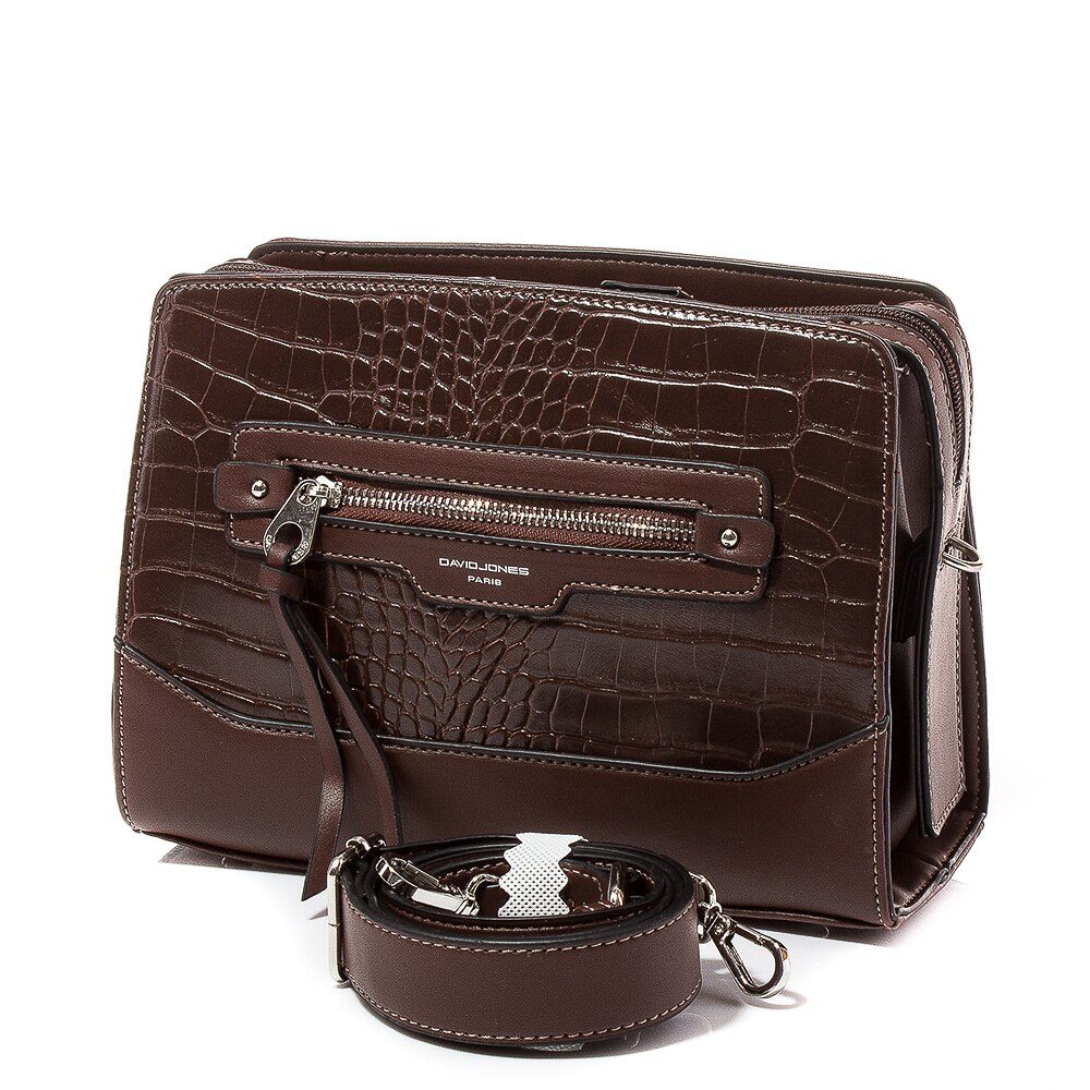 Geanta dama David Jones 6108-115 - Maro inchis