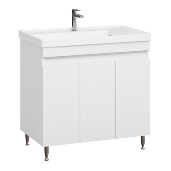 Baza si lavoar Badenmob , MDF , seria 286 , 80x81x45cm , Alb Baza si lavoar Badenmob , MDF , seria 286 , 80x81x45cm , Alb