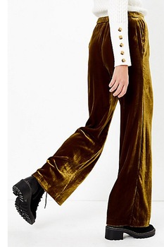 Marks & Spencer, Pantaloni drepti cu aspect catifelat, Verde oliv, W41-L31 Marks & Spencer, Pantaloni drepti cu aspect catifelat, Verde oliv, W41-L31