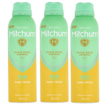 Pachet Mitchum Women 3 X Deodorant Spray Pure Fresh 200 ml Pachet Mitchum Women 3 X Deodorant Spray Pure Fresh 200 ml