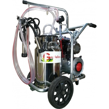Aparat de muls Gardelina T140 IN IC, 0.55KW, 10 bovine / h, 1 post, 180l/min, bidon 40L Inox Aparat de muls Gardelina T140 IN IC, 0.55KW, 10 bovine / h, 1 post, 180l/min, bidon 40L Inox
