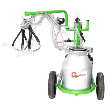 Aparat de muls capre/oi Gardelina GREEN LINE T130 Aluminiu PS, 0.55KW, 1440 RPM, Bidon 30L aluminiu Aparat de muls capre/oi Gardelina GREEN LINE T130 Aluminiu PS, 0.55KW, 1440 RPM, Bidon 30L aluminiu