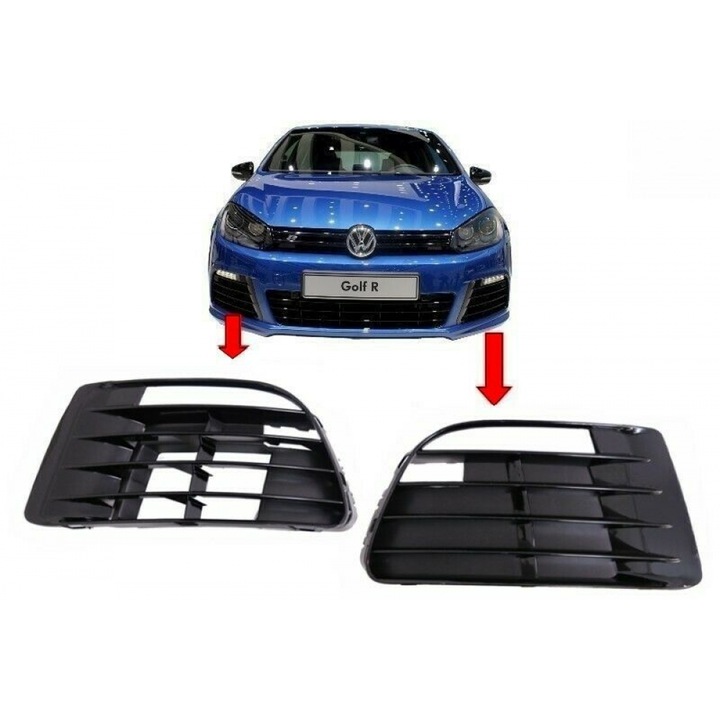 Grile Laterale compatibil cu VW Golf VI Golf 6 2008-2012 R20 Design