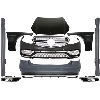 Kit Exterior compatibil cu MERCEDES Benz W212 E-Class Facelift (2013-up) E63 A-Design cu Ornamente de evacuare Kit Exterior compatibil cu MERCEDES Benz W212 E-Class Facelift (2013-up) E63 A-Design cu Ornamente de evacuare