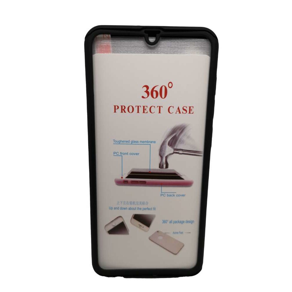 Husa Samsung Galaxy A70 Flippy® Full Cover 360, Negru + Folie de protectie