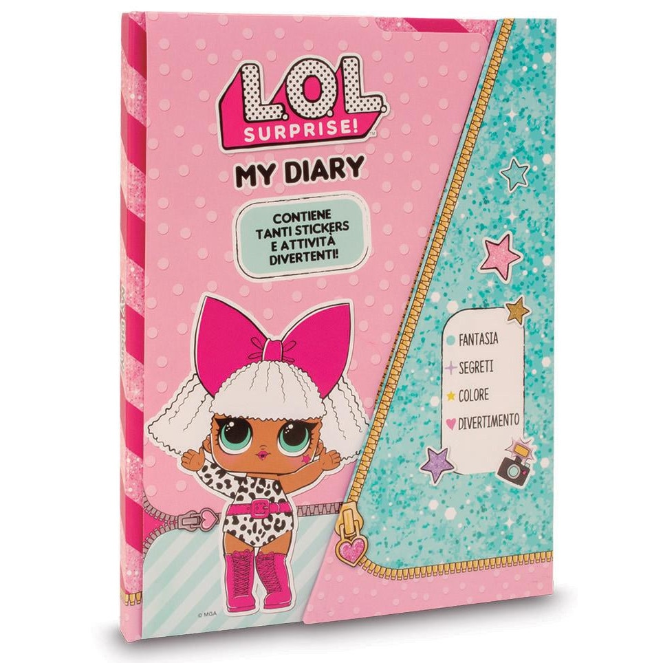 Agenda LOL SURPRISE, cu autocolante,pentru fete , ATS