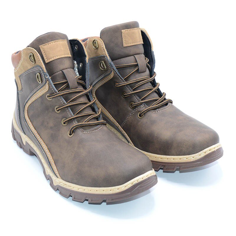 Ghete de barbati Semna TrendStoreFashion, Maro