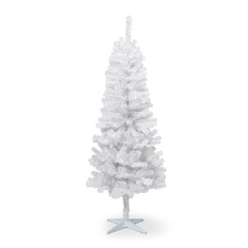 Brad artificial de Craciun de culoare alba, pentru interior sau exterior, ATS Brad artificial de Craciun de culoare alba, pentru interior sau exterior, ATS