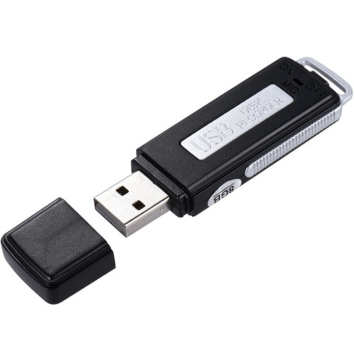 Kém mikrofon USB Stick iUni SpyMic STK98, Hangrögzítő, 8 GB belső memória