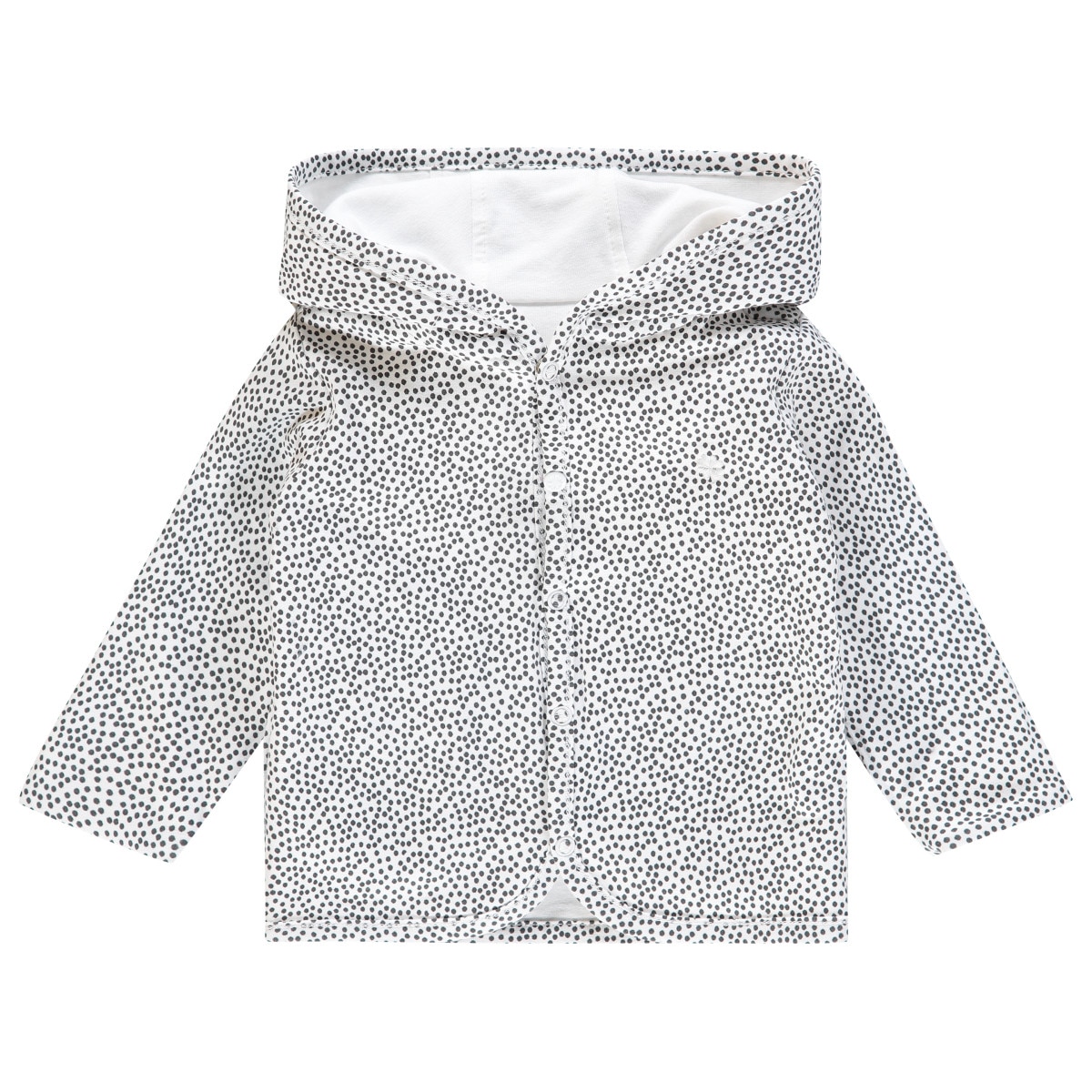 Hanorac bebe, Noppies, reversibila, Haye, alba, 50 cm