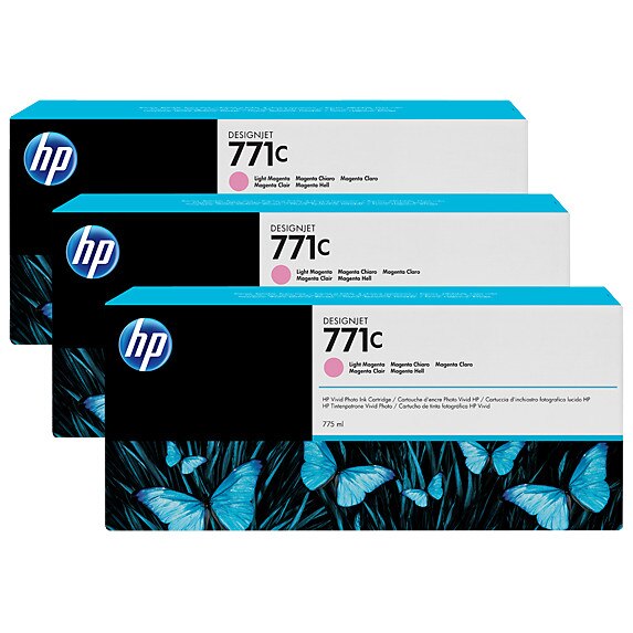 Set 3 x Cartuse de cerneala HP 771C, 775 ml, magenta