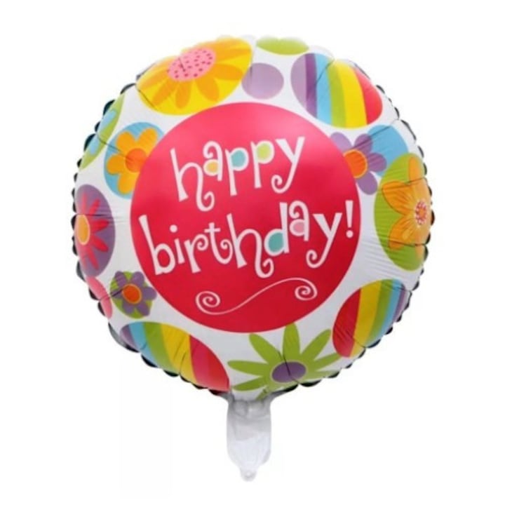 Fólia lufi-Boldog Születésnapot Színes