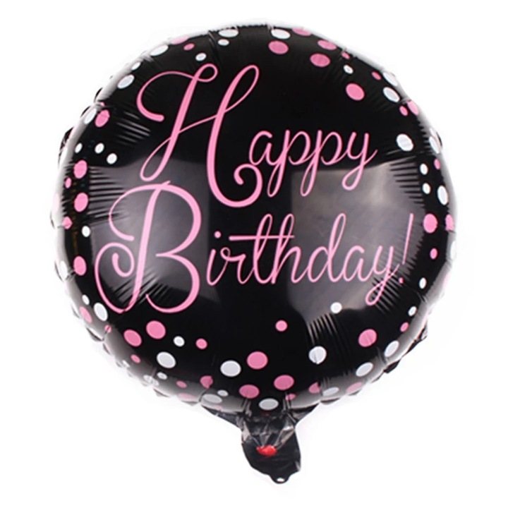 Balon folie Happy Birthday- Roz